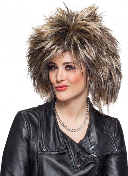 80er Jahre Punk Rock Damen Perücke