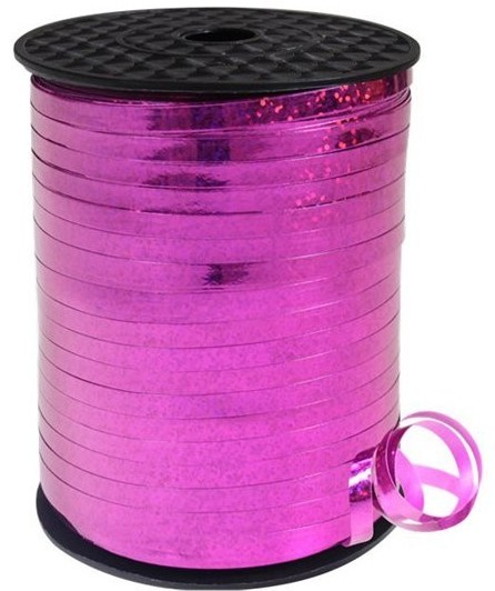 Holografisches Geschenkband pink 228m