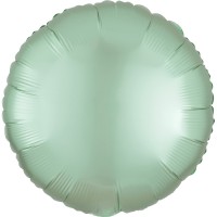 Edler Satin Folienballon mintgrün 43cm