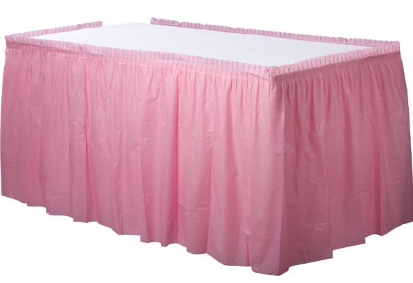 Tischumrandung Mila hellrosa 4,26m x 73cm