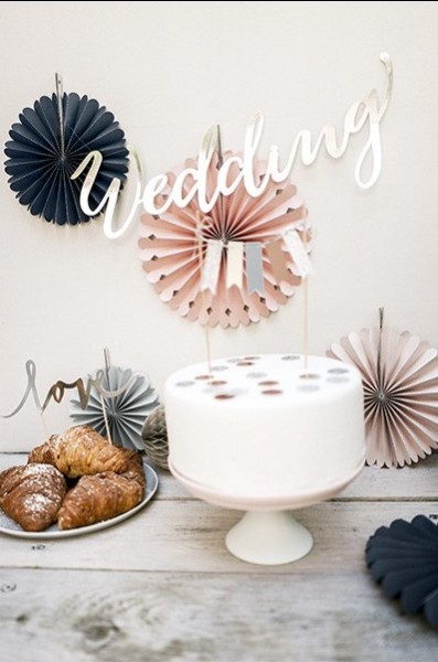 5 Papierrosetten Royal Blossom 3