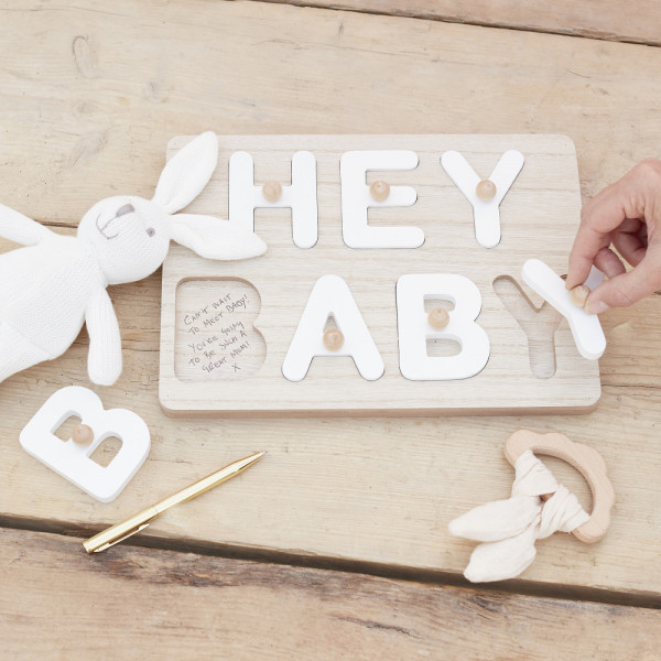 Hey Baby Puzzle Gästebuch 21,6 x 30cm