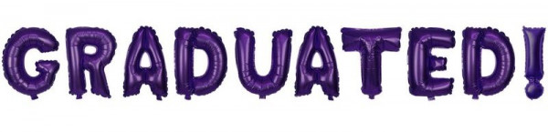 Graduated Folienballon Schriftzug