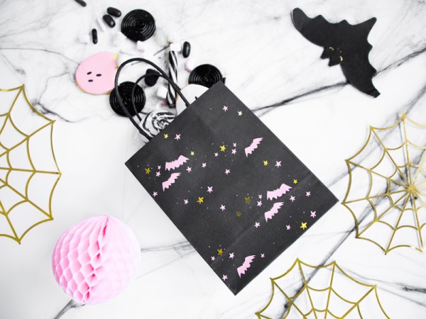6 Boo Town Geschenktüten schwarz 2
