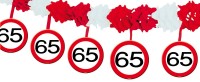 Verkehrsschild 65 Girlande 4m