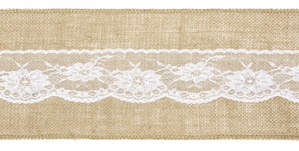 Jute Dekostoff Monet 2,75m x 15cm