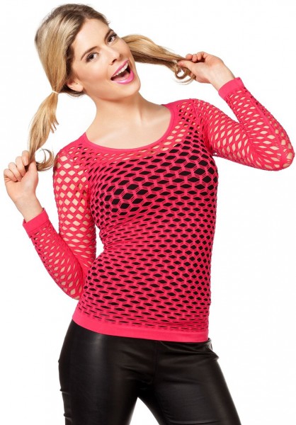 Nena Netzshirt Neon-Pink