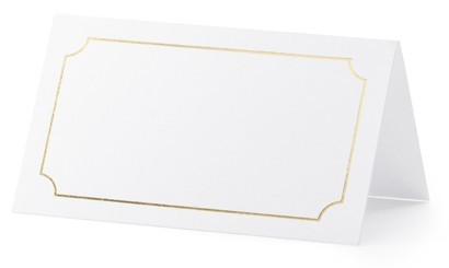 10 Tischkarten Fenice 9,5 x 5,5cm 2