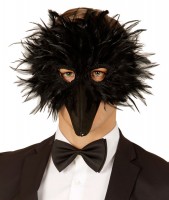 Schnabelmaske Mit Schwarzen Federn