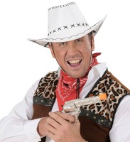 Förhandsgranskning: Vit Cowboyhatt Med sömmar