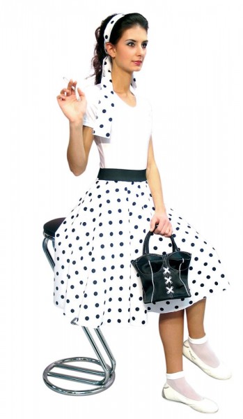 Weißer 50s Style Damenrock Elisa