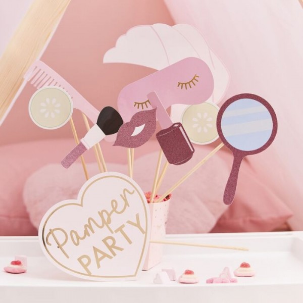 10 Pamper Party Foto Requisiten