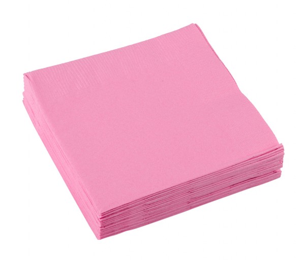 20 Party Buffet Papier Servietten Rosa