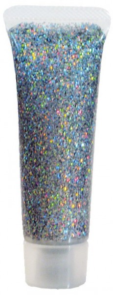 Silbrig-Buntes Glitzer-Gel