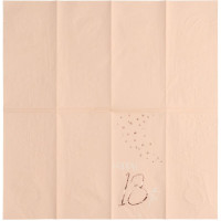Vorschau: 10 Rosy Blush 18th Birthday Servietten 33cm