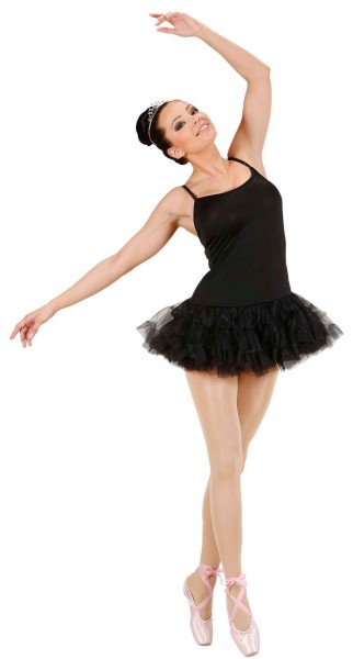 Klassisches Ballerina Damenkostüm Schwarz