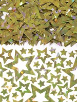 Holografische Sternen Streudeko Gold 14g