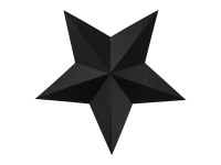 Vorschau: 6 schwarze DIY Hängedeko Sterne