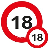 Verkehrsschild 18 Streudeko