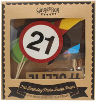 Vorschau: Foto Set 21st Birthday 10-teilig