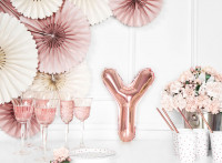 Folienballon Y roségold 35cm