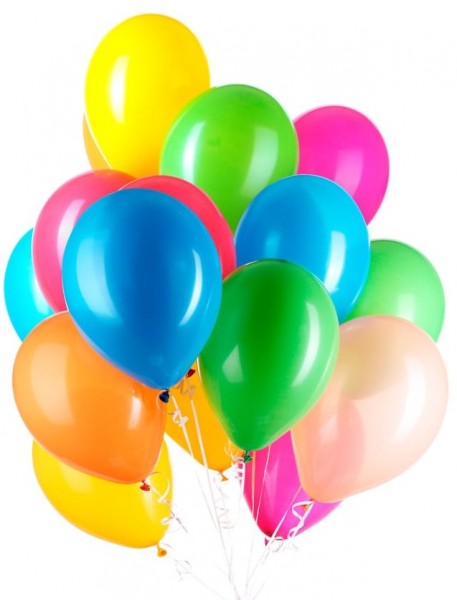 30 Ballons in Bunt 23cm