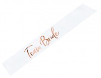 JGA Brautalarm Schärpe Team Bride 75 x 10cm