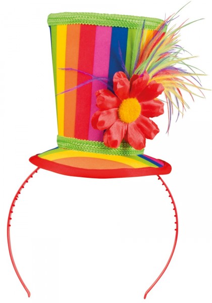 Haarreif mit Regenbogenhütchen