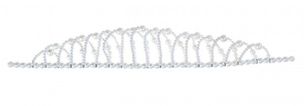 Weiße Prinzessin Perlenkrone 2