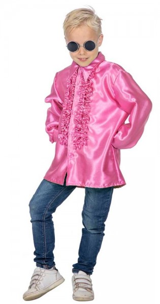 Pinkes Rüschenhemd Elias für Kinder