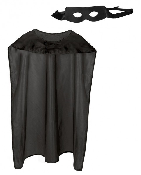 Superhelden Verkleidungsset schwarz 4