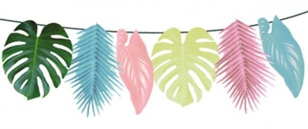 Bunte Palmblatt Girlande 1,5m