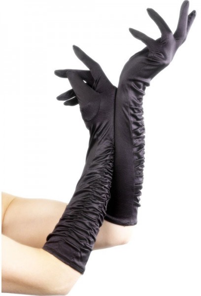 Edler Langer Handschuh Schwarz 46cm