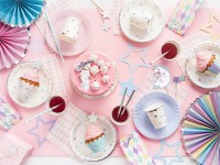 3 Einhorn Twinkle Papierrosetten
