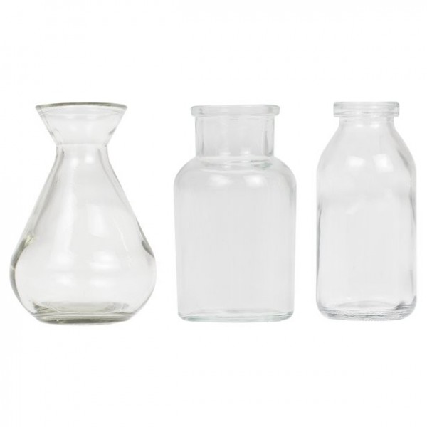 Mini Glasvasen Set 3-teilig 10cm