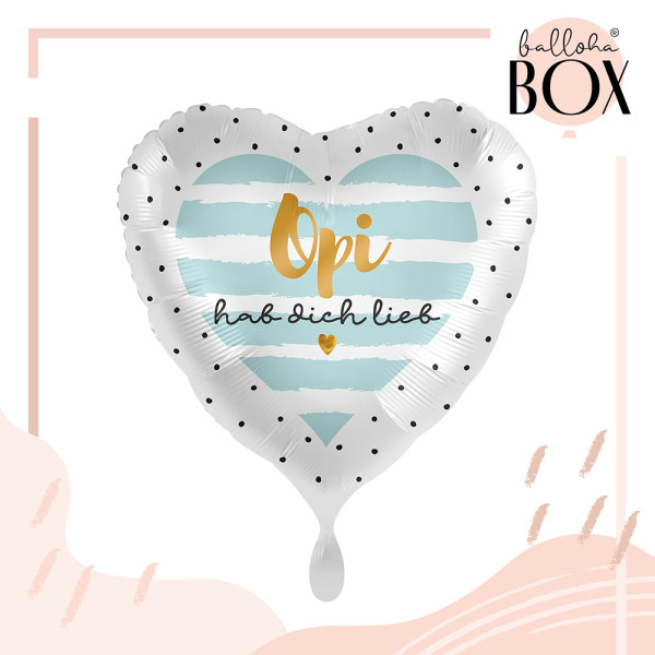 Balloha Geschenkbox DIY Opi hab dich lieb XL