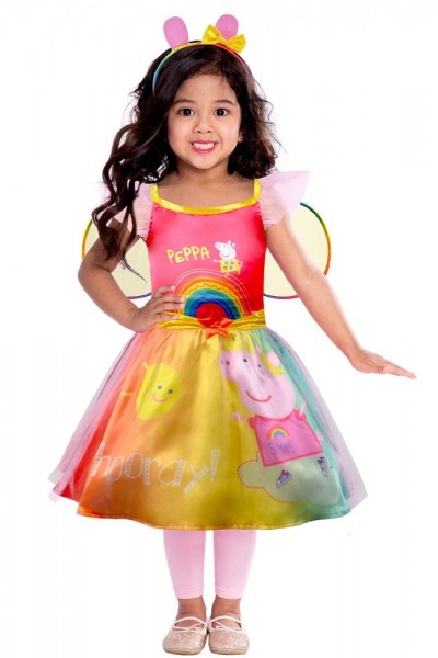 Peppa Wutz Regenbogen Kinderkostüm