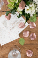 Vorschau: 20 Joyeux Anniversaire Servietten roségold 33cm