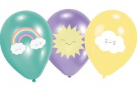 6 Süße Wolkenwelt Luftballons 27,5cm