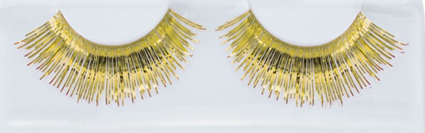 Goldene Lametta Wimpern
