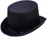 Schwarzer Filz Zylinder Unisex