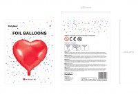 Vorschau: Herzilein Folienballon rot 61cm