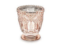 4 Windlichter Paris roségold 7 x 8cm