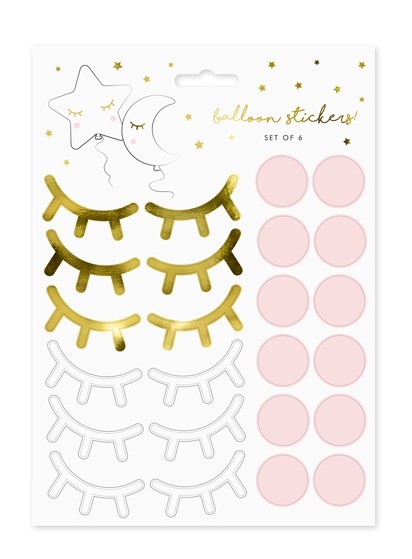 10 Kleine Stern Ballonsticker