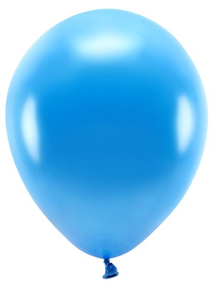 100 Eco metallic Ballons blau 30cm