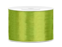25m Satin Geschenkband apfelgrün 5cm breit