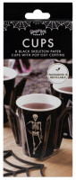 Vorschau: 8 Haunted House Pappbecher 250ml