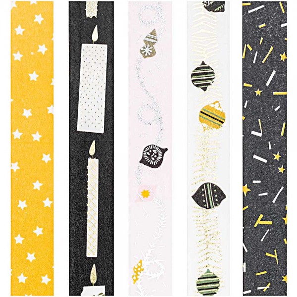 Geschenkband Set 5 Stck Nostalgie 10m 3