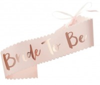 Roségoldene Bride to be Schärpe 75cm