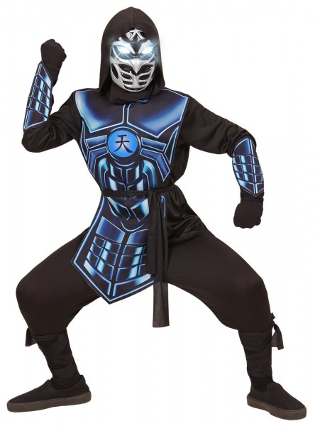 Cyber Ninja Sound und Licht Kinderkostüm